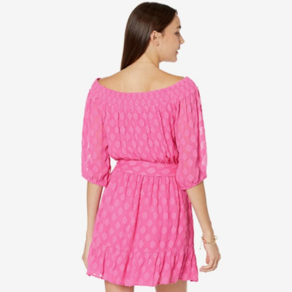 SOLD NWT Lilly Pulitzer Rochelle Romper Dress Plumeria Pink - Picture 5 of 14